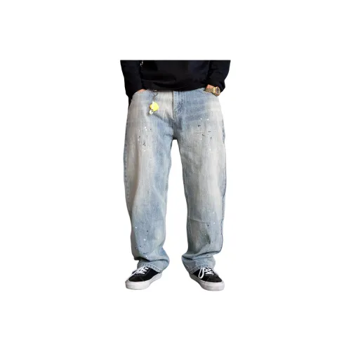 ZHANDASHUAI Blue Men's Jeans ZHANDASHUAI Синий Мужской Джинсы