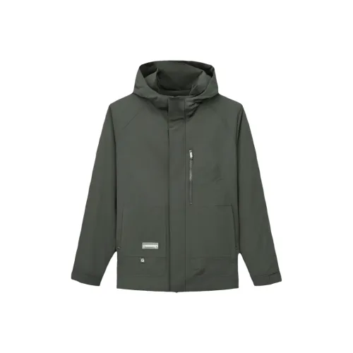 H 75 Темно-серо-зеленый Мужской Куртки