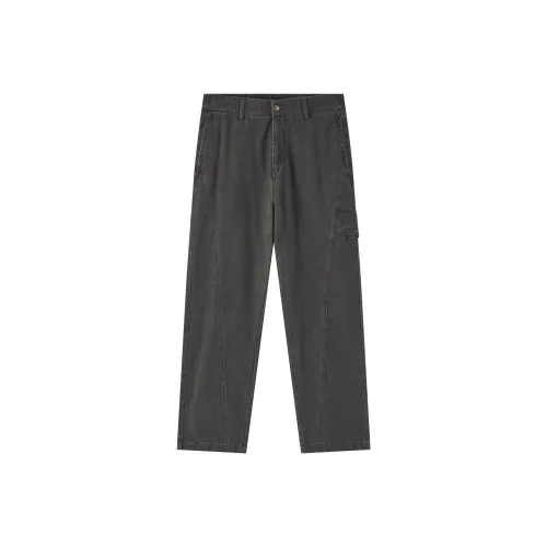 Lee Cooper Straight Fit Casual Pants Men's Army Green