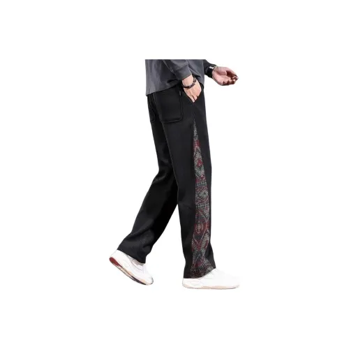 BONAS Мужские Повседневные Брюки Черные