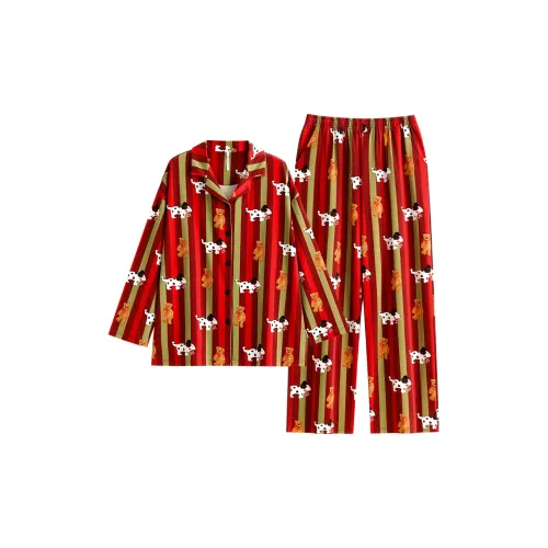 YUENEI Красный Женский Пижамный Комплект