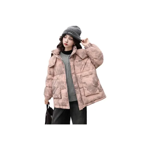 Lanza Повседневный хлопковый пуховик зимний розовый для подростков
