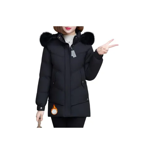 The Temptation Of The Muse С капюшоном Хлопковый пуховик Женские