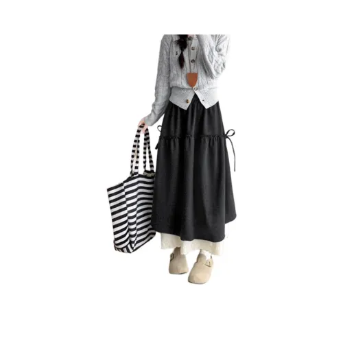 LANGQING Повседневный Длинный Юбка Женские