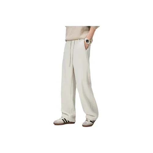 ALL IN Белый Серый Унисекс Повседневные Штаны