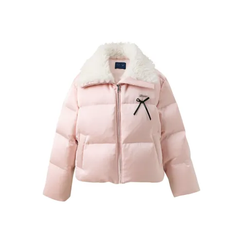 3COLOUR Светло-розовый Женский Пуховик