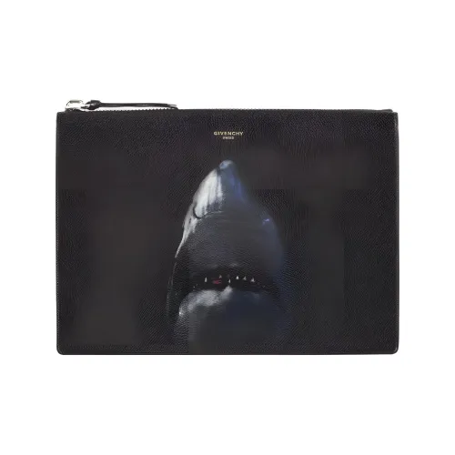 GIVENCHY Хлопок с полиуретаном полиэстер кожа клатч мужской черный