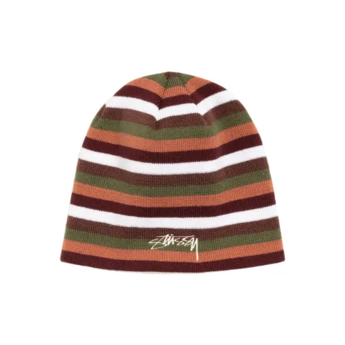 Stussy Акриловые Шапки-бини Унисекс Коричневый Синий