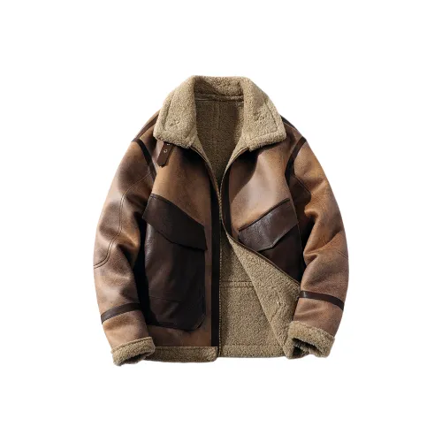 LINGSHI Кофе Унисекс Куртки