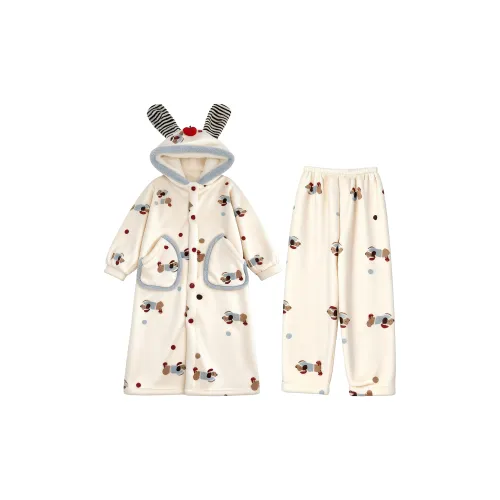 QIAOYUN Белый Женский Пижамный Комплект