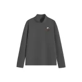 [Half-Turtleneck] Серый (TN Molecule Кофейный Логотип на груди)