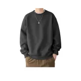 Темно-серый свитшот с круглым вырезом, стандартное издание