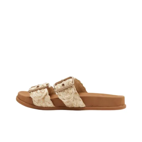 ROXY Тихий Abrasion Resistant Шлепанцы Женские Бежевый