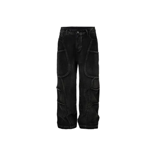 FIRE 2 COLD EGO Черный Унисекс Джинсы