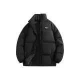 Чёрный хлопковый пуховик