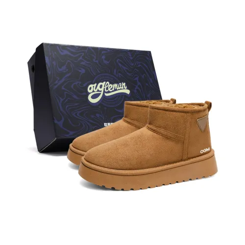 OUGLEMEN Устойчивый к истиранию противоскользящий покрытие короткие сноубутсы женские