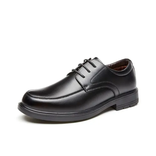 Warrior Повседневные кожаные туфли Мужские Черные