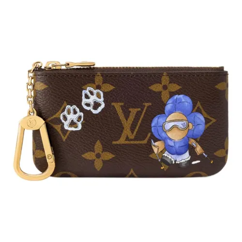 LOUIS VUITTON Monogram Холст Кошелек Женские Коричневый