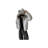 Бело-серый с флисовой подкладкой