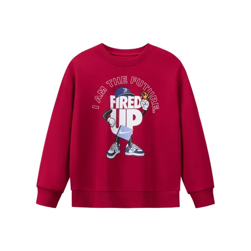 Nike 3Brand Преппи Красный Kids Свитшоты