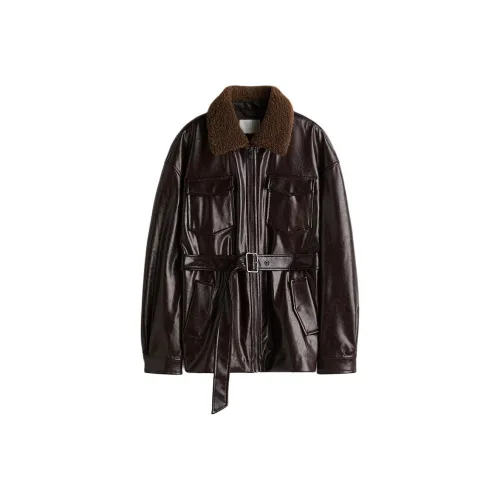 H M Темно-коричневые женские куртки