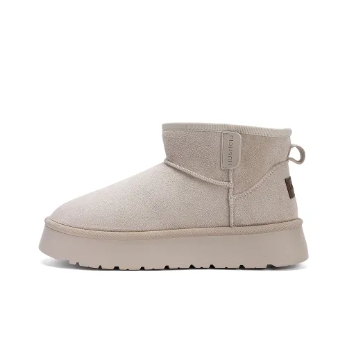 HUANQIU Высота Увеличивающие Противоскользящие Покрытие Носки Экипаж Сноубутсы Мужской Бежевый