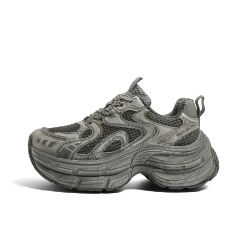 HUANQIU Износостойкий Легкий Дышащий Низкий Топ Кроссовки с Толстой Подошвой Женские