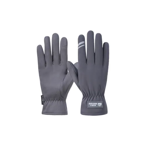 KOMY Полиэстер Перчатки Унисекс Черный Серый