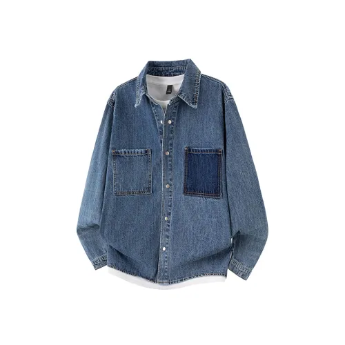 UKTK Синий Мужская Рубашка