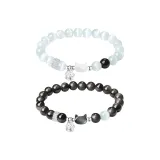 Кошка Наклейка Браслет с бусинами - Парный