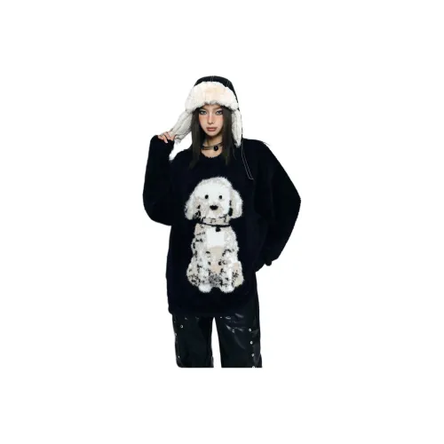 GUOZHEN Черный Женский Трикотаж