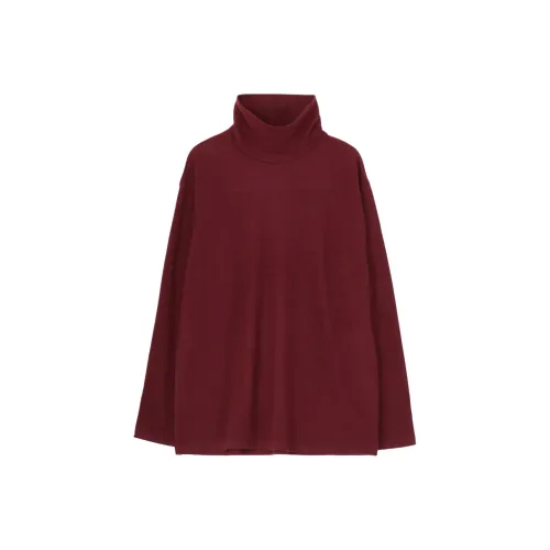 Yohji Yamamoto Pour Homme FW25 Супер 120 Шерсть Один Джерси Черепаха Шея LS Tee Трикотаж Мужской