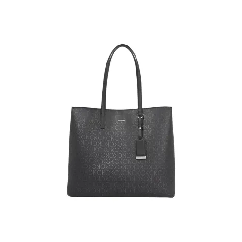 CALVIN KLEIN Переработанный полиэстер Тоут Сумка Сумка для покупок Сумка через плечо Женская Черная