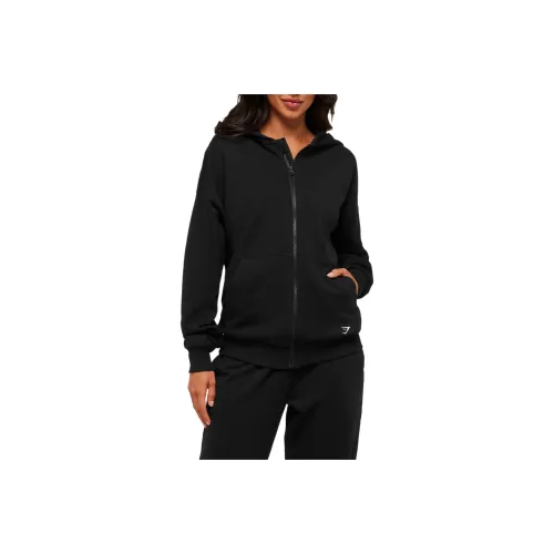 GYMSHARK Вышитый ZIP UP Худи Свитшот Женские