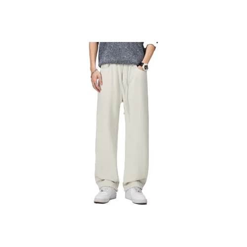 ALL IN Белый Серый Унисекс Повседневные Штаны