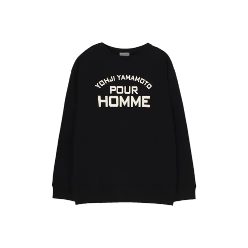 Yohji Yamamoto Pour Homme FW25 PIGMENT Принт Свод Логотип Свитшот Мужской