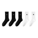 [5 пар] Черный 3 + Белый 2