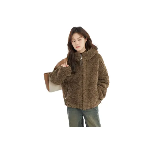 GUOZHEN Вельвет Feel Пальто Женское