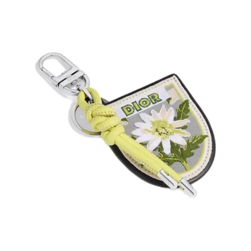 DIOR Телячья кожа Брелоки Унисекс Желтый Белый Зеленый Серебряный