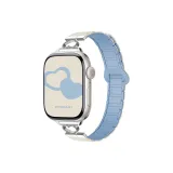 Античный белый & туманно-голубой