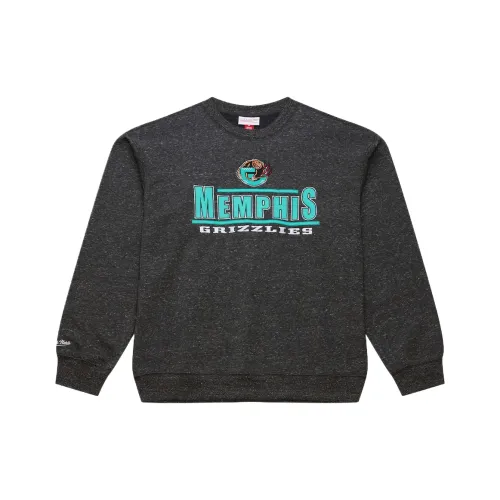 MITCHELL NESS NBA Угольный Throwback Флис Crewneck Свитшот Унисекс