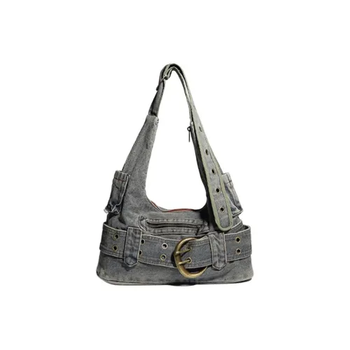Carksky Деним Сумка через плечо Стандартная Женская Серый Зеленый