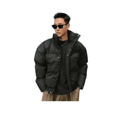 GUHUO Черный Унисекс Пуховики