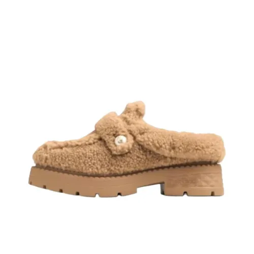 Jimmy Choo Орех дерева ши Домашние тапочки Женские Коричневый