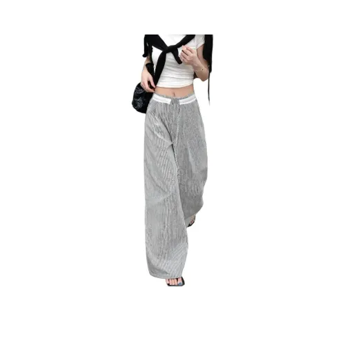 PAZZO Белый Wa Серый Женские Повседневные Брюки