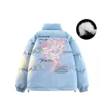 Светло-синий пуховик