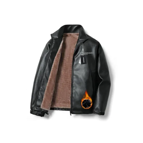Left Bank Черные Мужские Кожаные Куртки