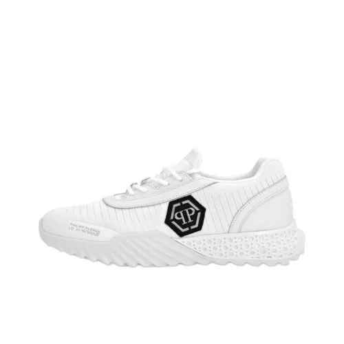 PHILIPP PLEIN Runner Hexagon Low Топ Повседневная обувь Унисекс Белый