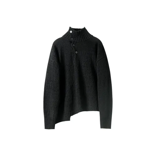 HUANXIANGZHE Свитер Пальто Унисекс Черный