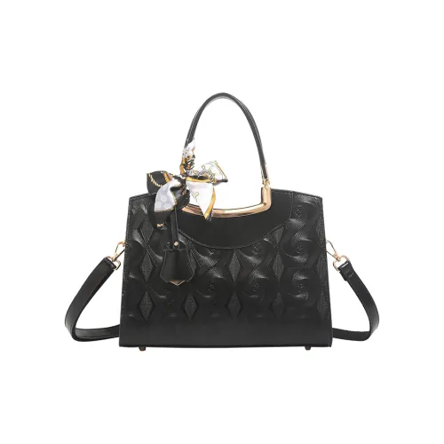 H YXIANG Microfiber Synthetic Leather Bag Standard Women's Black